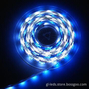 Digital Flexible LED Strip with 5050 SMD RGB LED, 5,000 x 10mm Sized
